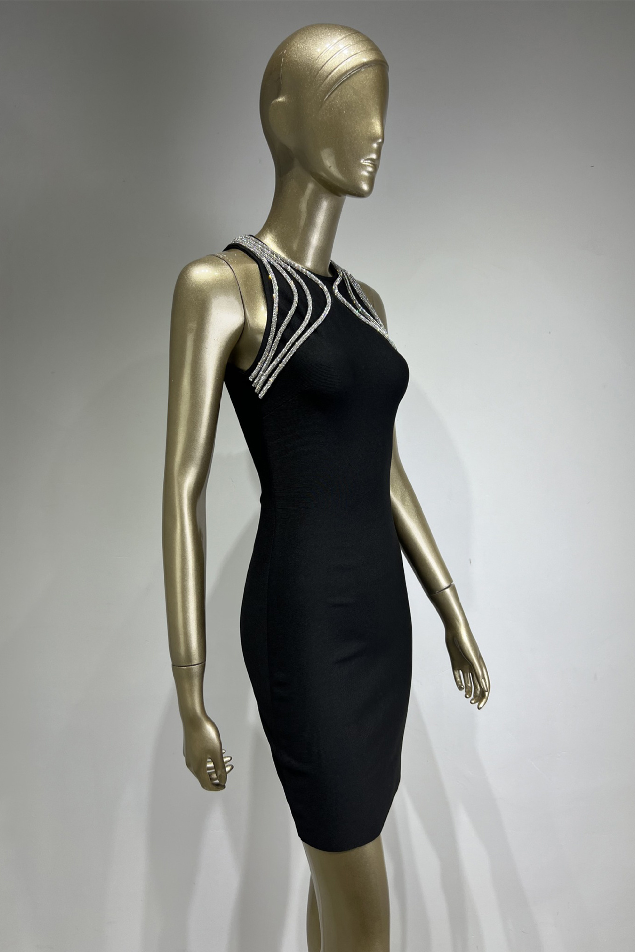 Flora Bodycon Dress In Black