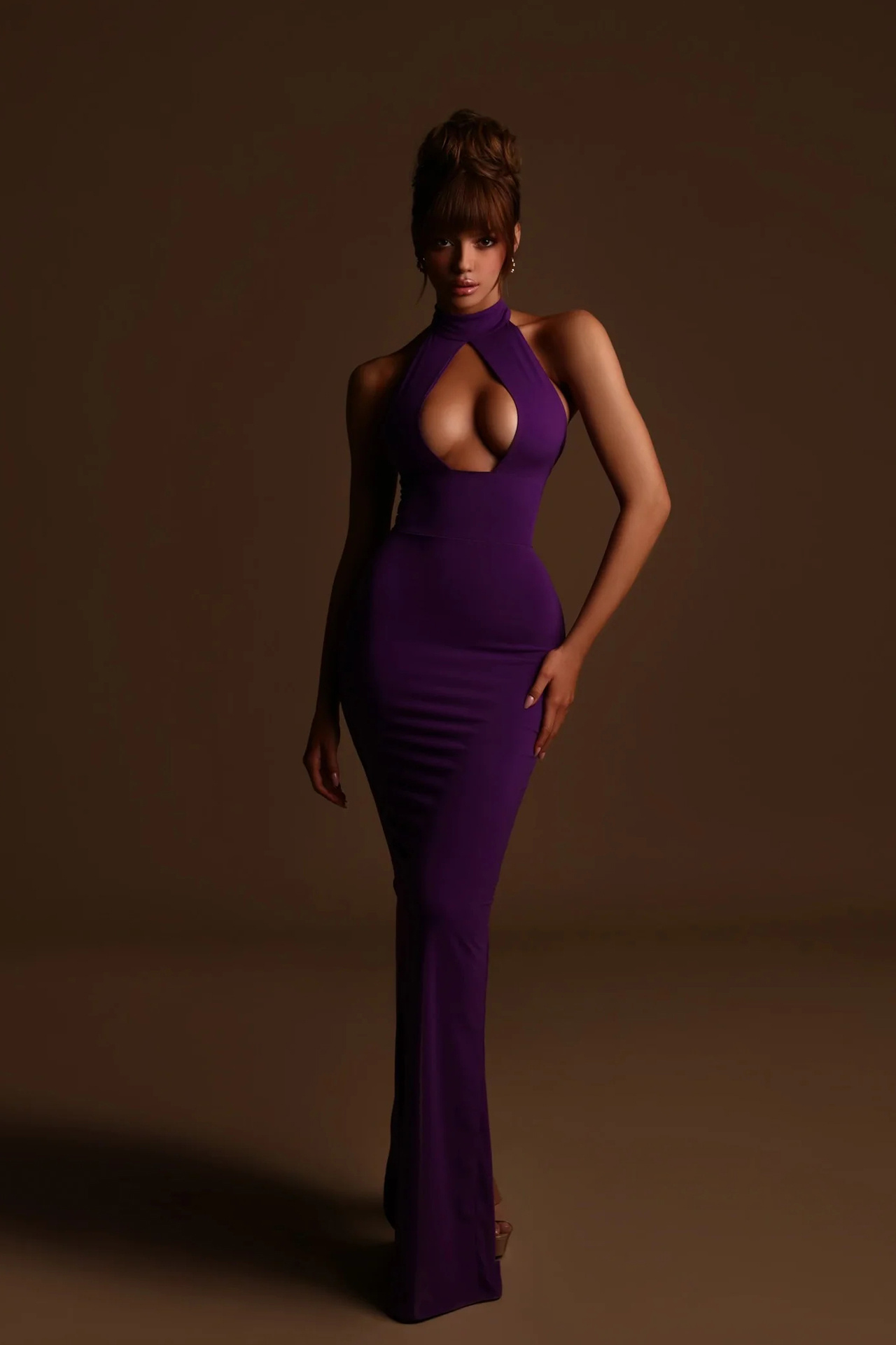 Octavia Maxi Dress In Purple