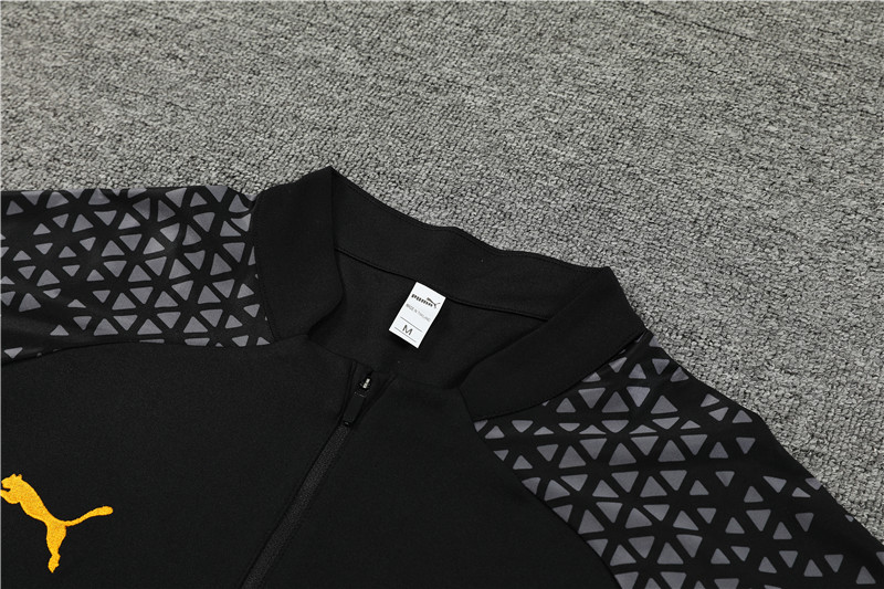 Marseille 23-24 Long Sleeve Training Set -Black and Yellow