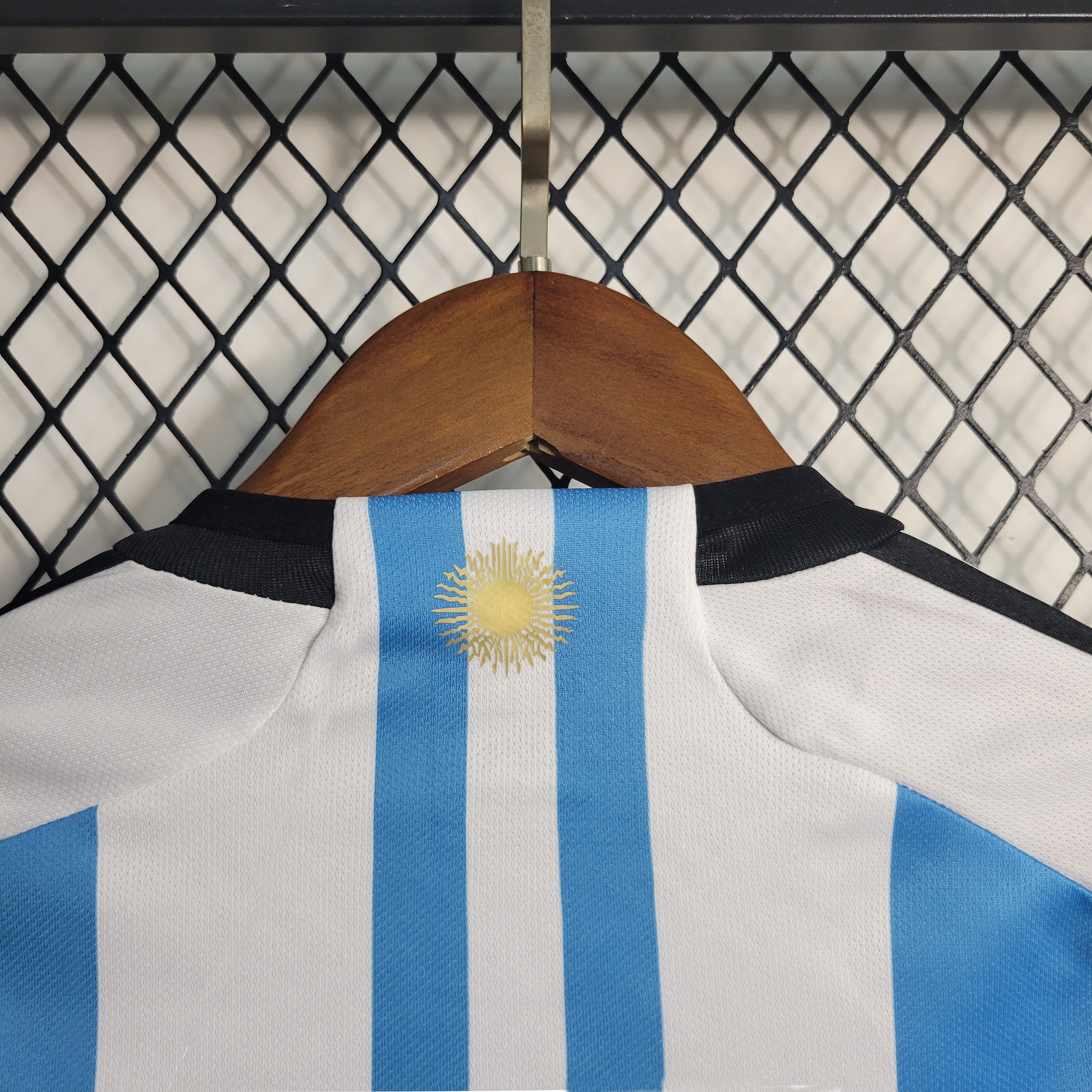 Argentina 3 Stars 22-23 Home Stadium Kids Kit ( with 2022 World Champions Patch )