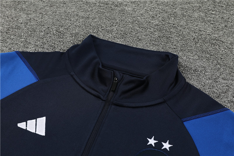 Algeria 23-24 Long Sleeve Training Set -Black and Blue