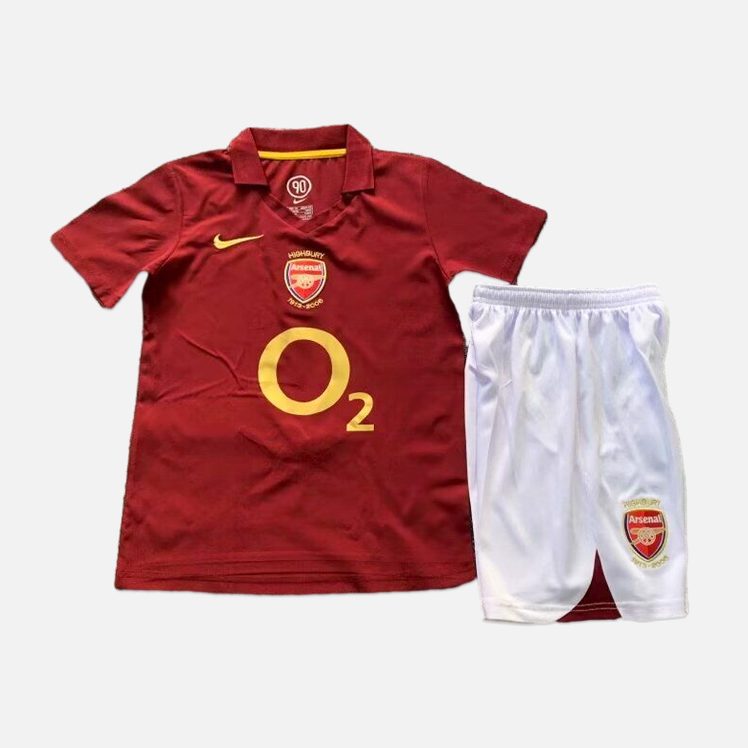 Retro Arsenal 2005-06 Home Stadium Kids Kit