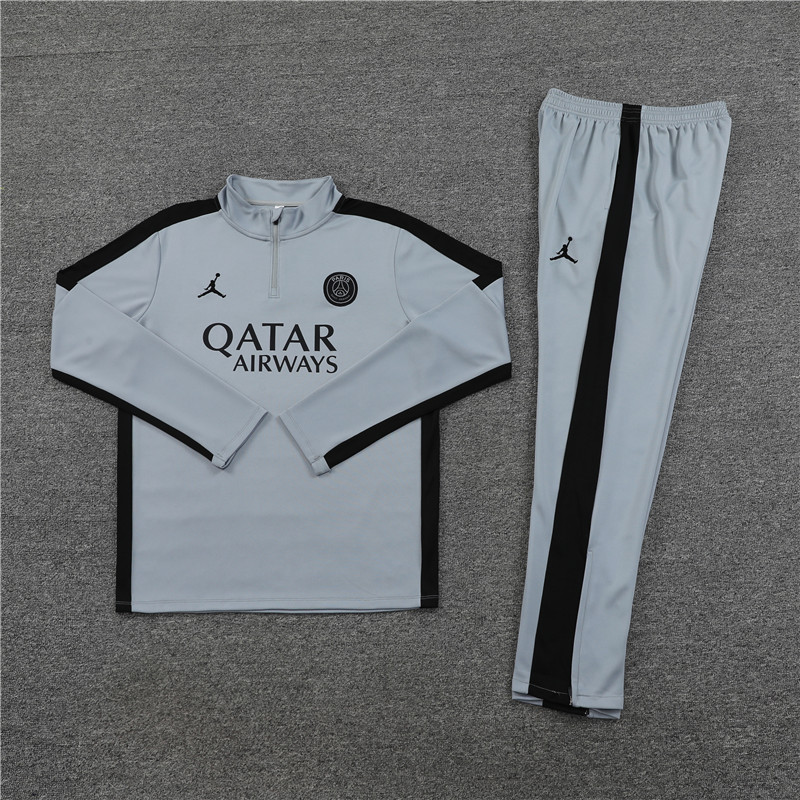 Paris Saint-Germain PSG 23-24 Long Sleeve Training Set -Light Gray