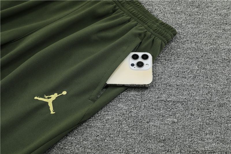 Paris Saint-Germain PSG 23-24 Long Sleeve Training Set - Army Green