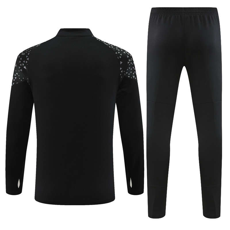Marseille 23-24 Long Sleeve Training Set -Black and Yellow