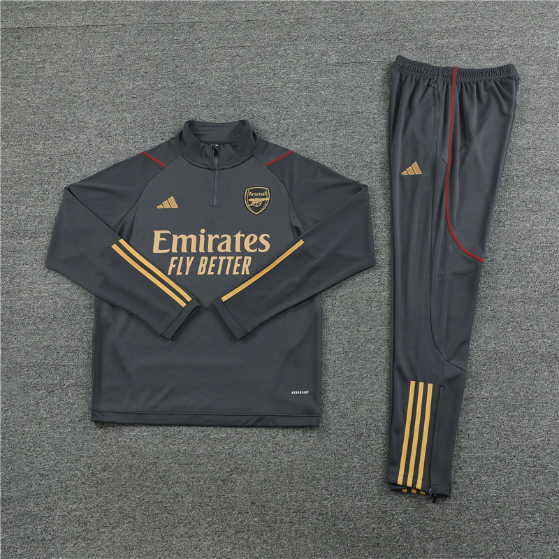 Arsenal 23-24 Long Sleeve Training Set -Dark Grey