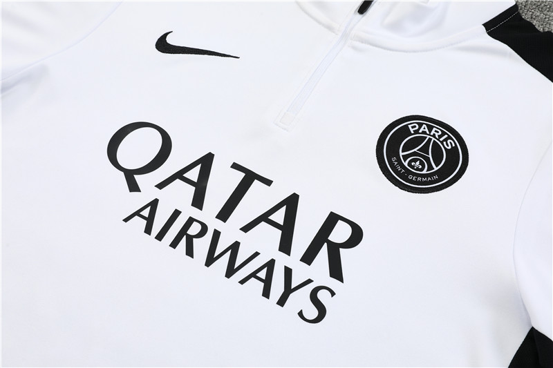 Paris Saint-Germain PSG 23-24 Kids Long Sleeve Training Set White