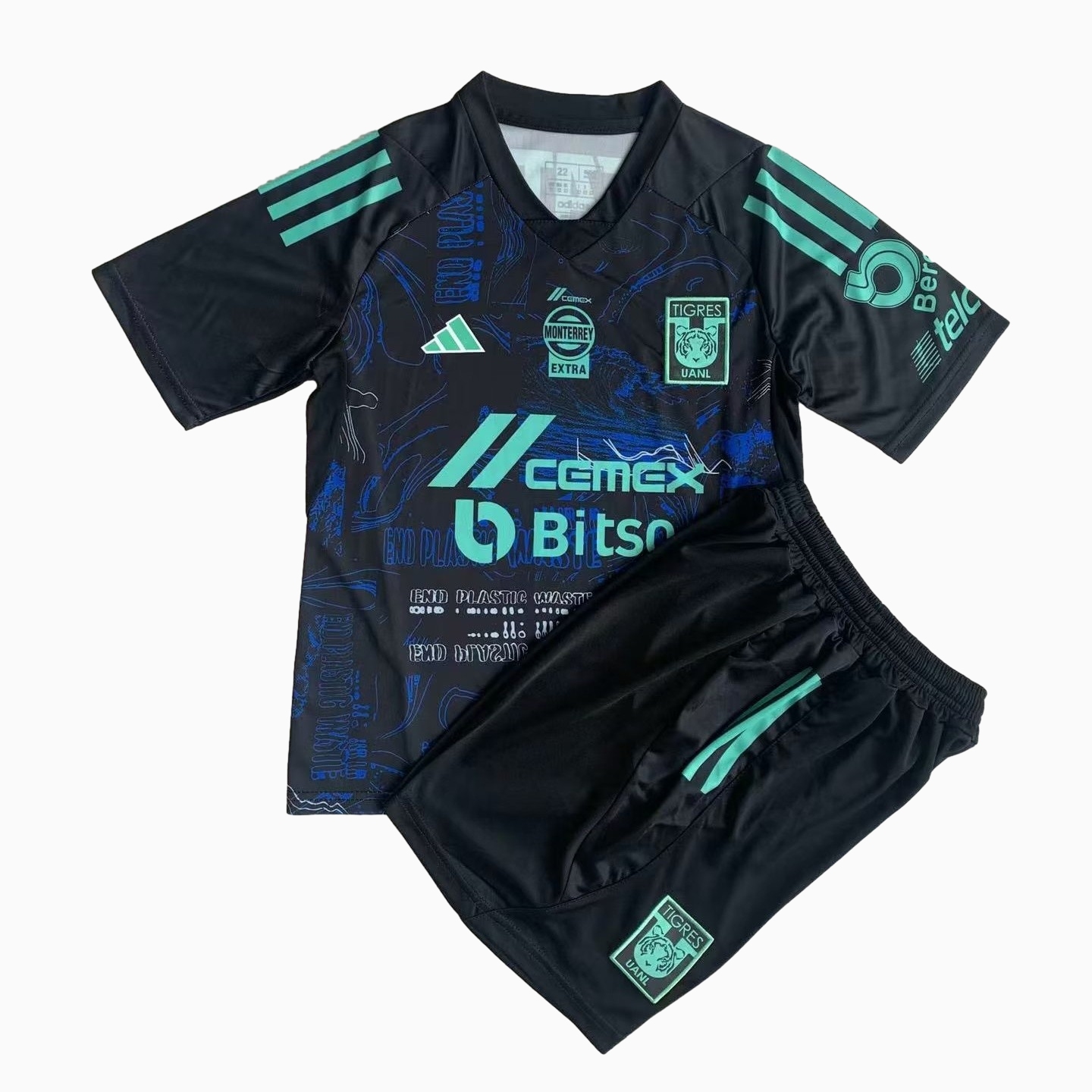 Tigres UANL 23-24 Special Edition Kids Kit Black & Green