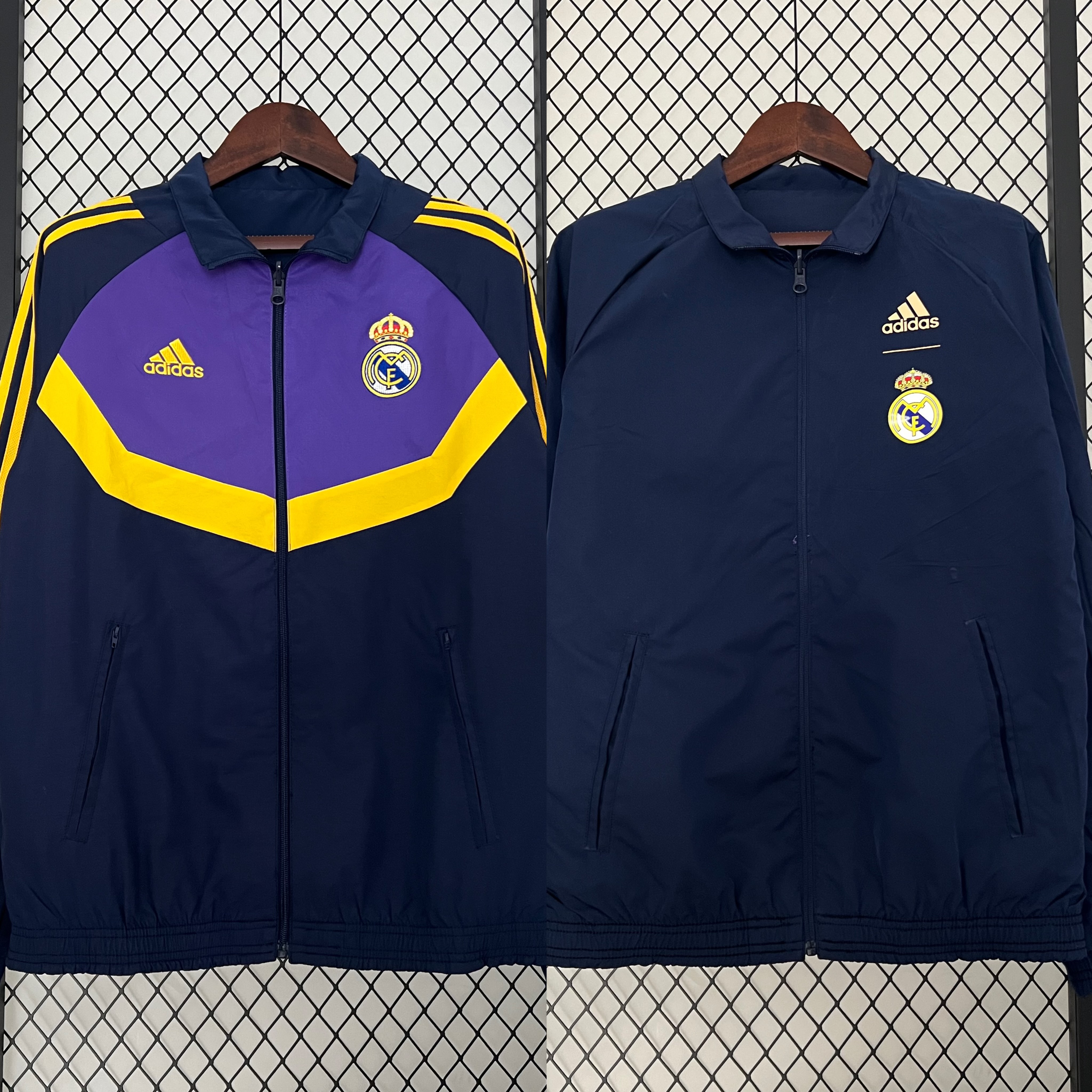 Real Madrid 23-24 Double Sided Windbreaker - Royal Blue