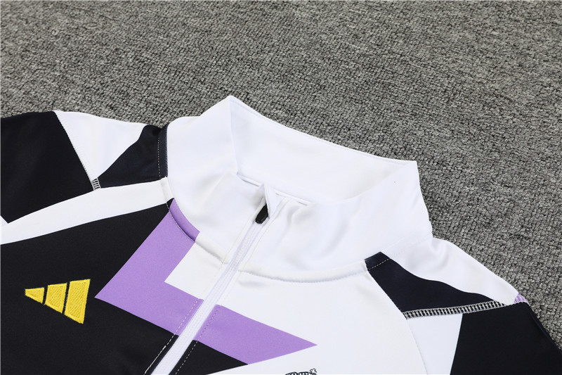 Real Madrid 23-24 Long Sleeve Training Set -White and Black