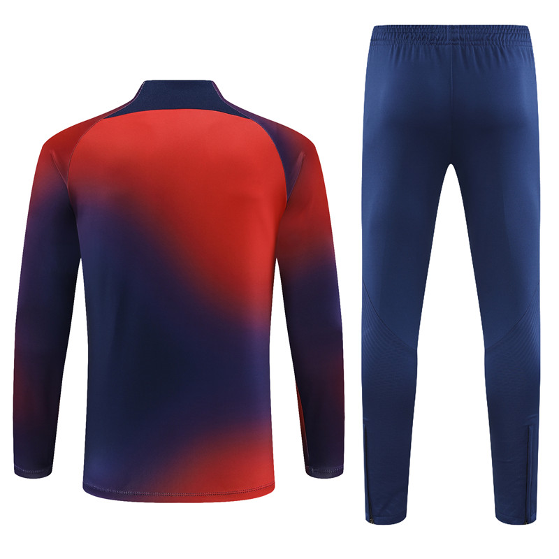 Paris Saint-Germain PSG 23-24 Long Sleeve Training Set -Red and Blue