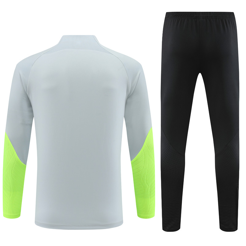 Paris Saint-Germain PSG 23-24 Long Sleeve Training Set -Light Grey