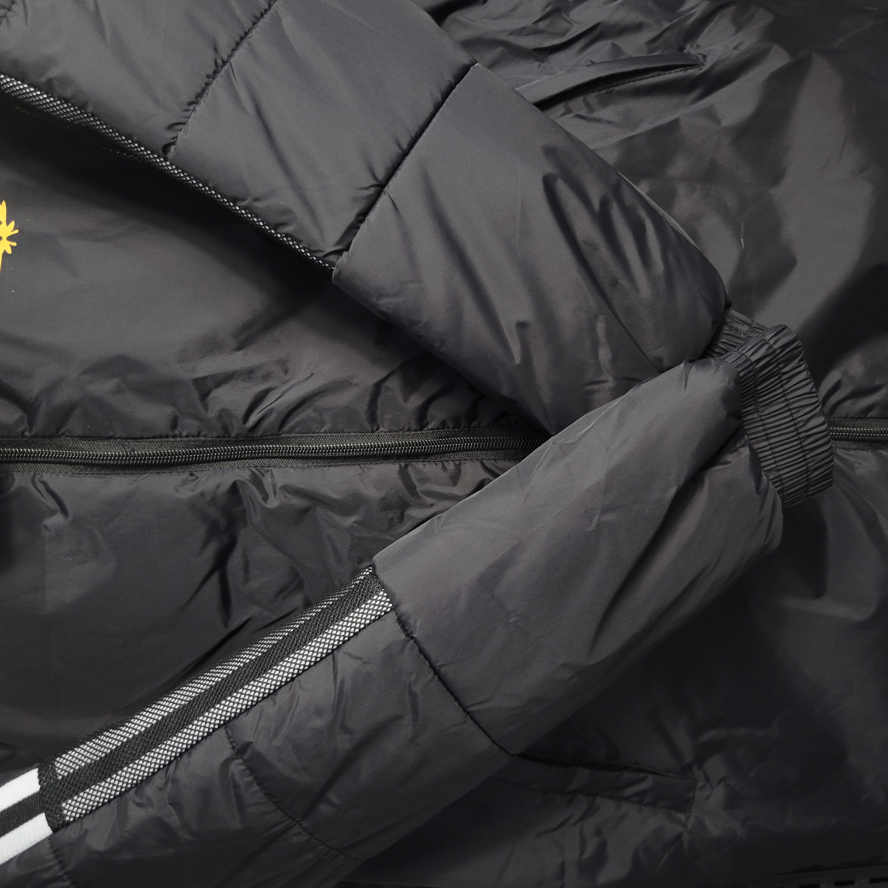 Argentina 23-24 Men's Hooded Thermal Cotton Jacket - Black