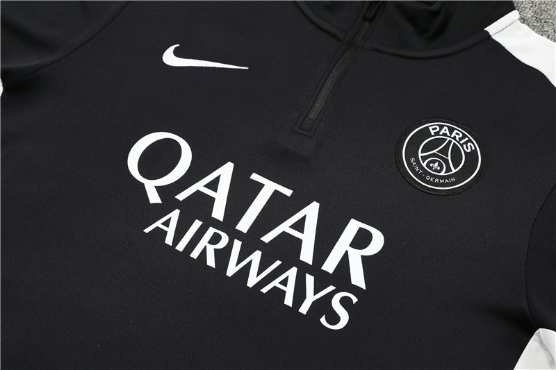 Paris Saint-Germain PSG 23-24 Kids Long Sleeve Training Set Black