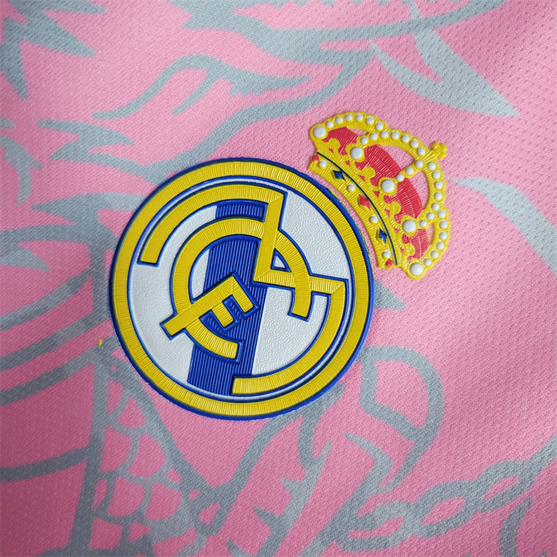 23/24 Real Madrid Dragon Pink Jersey - Fans Version
