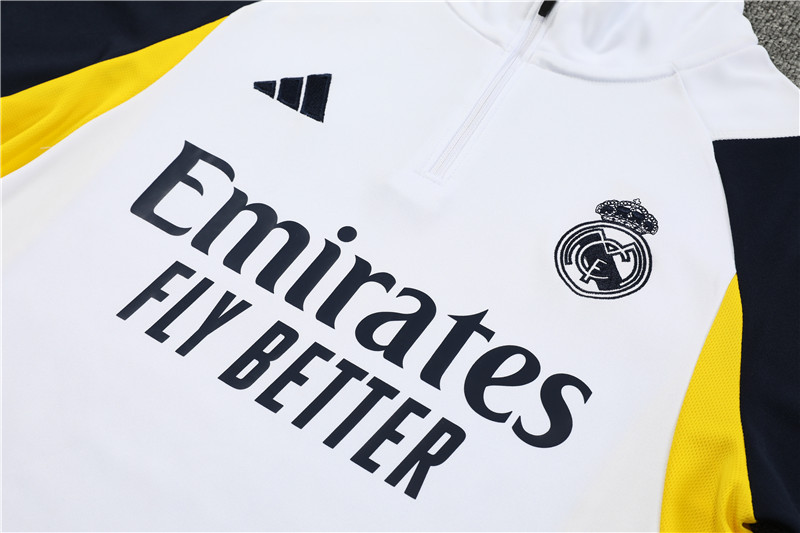 Real Madrid 23-24 Long Sleeve Training Set -White