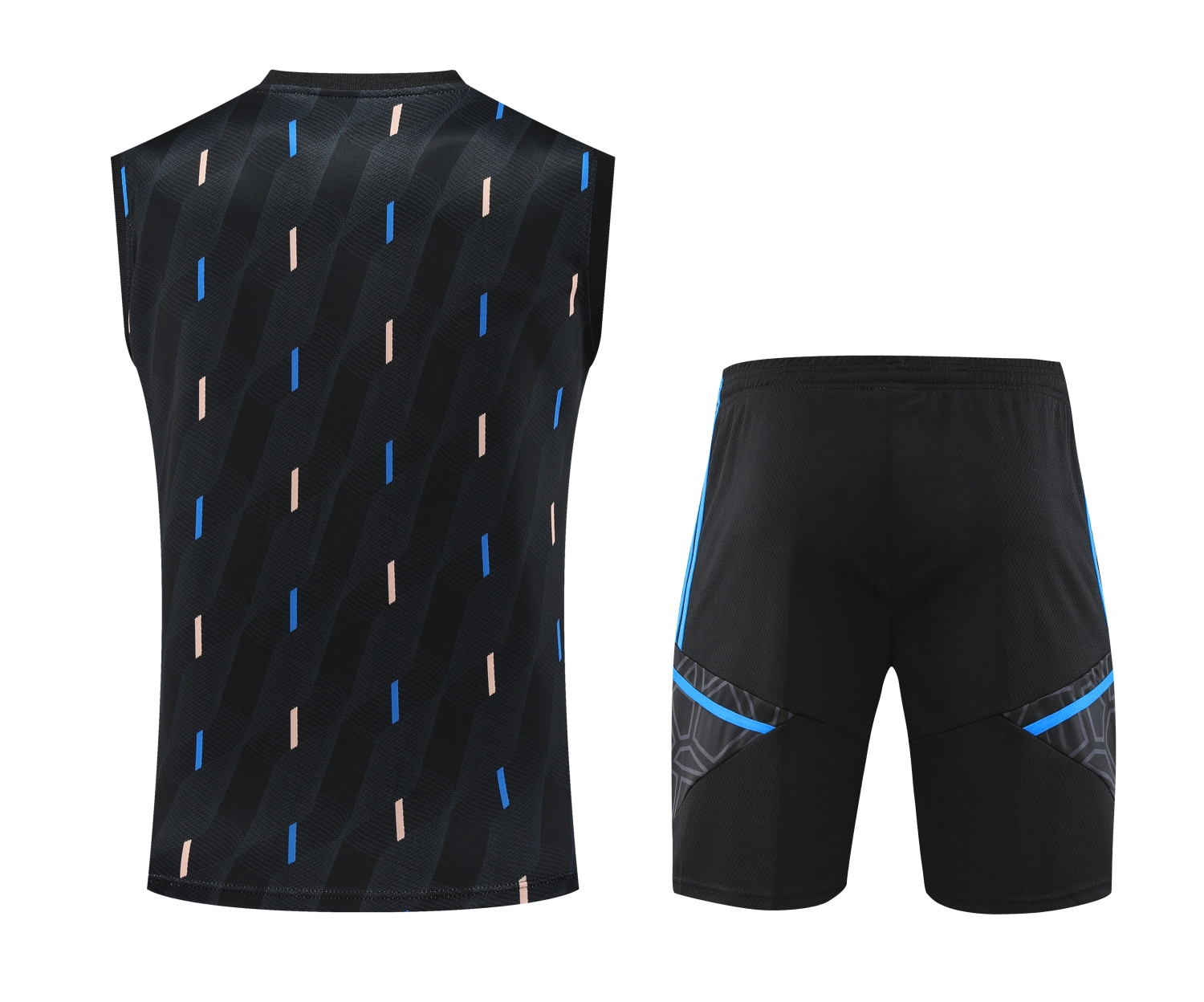 Manchester United 23-24 Vest Training Set Black Line