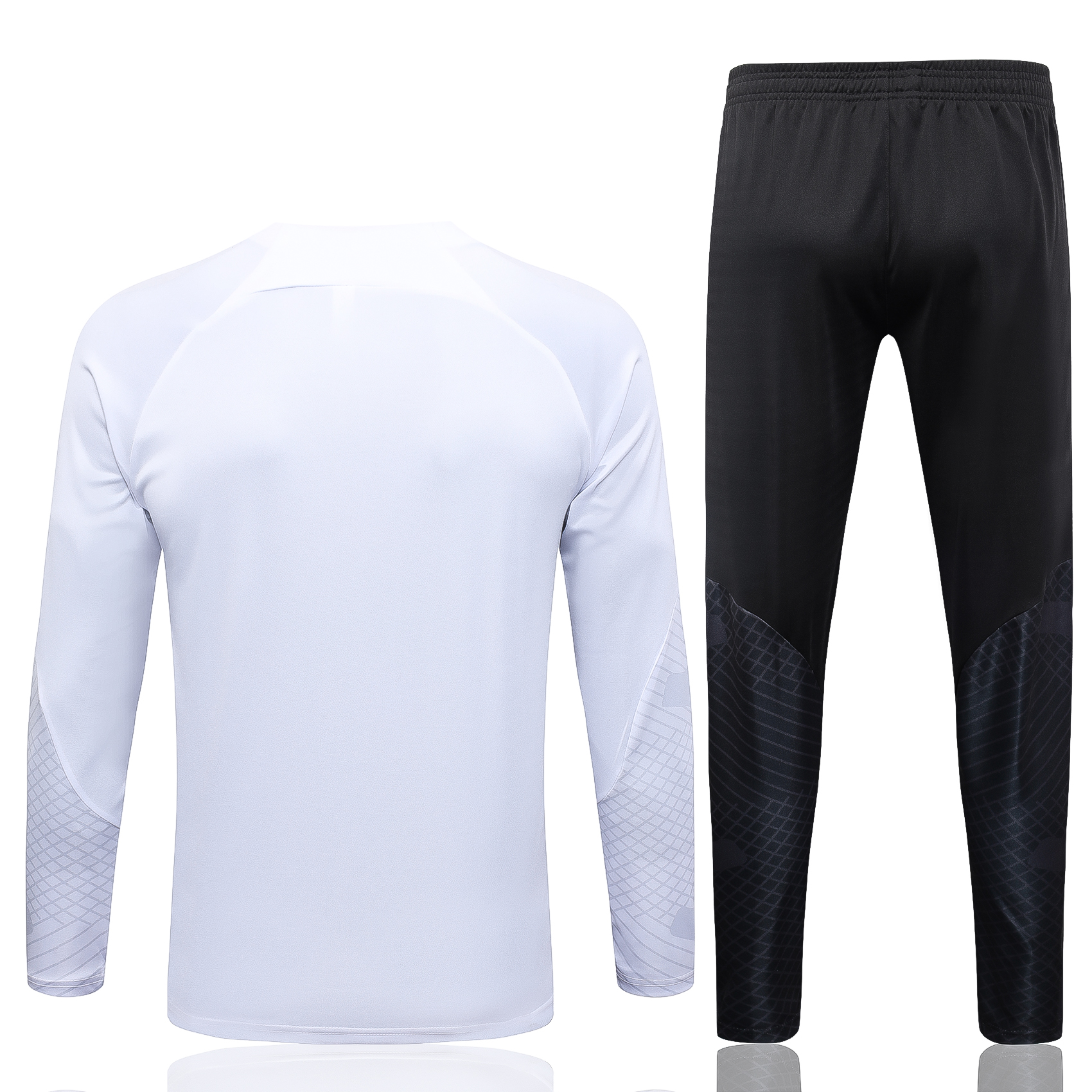 Paris Saint-Germain PSG 23-24 Kids Long Sleeve Training Set White and Golden