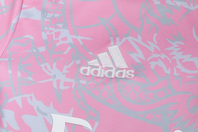 Real Madrid 23-24 Kids Long Sleeve Training Set Pink