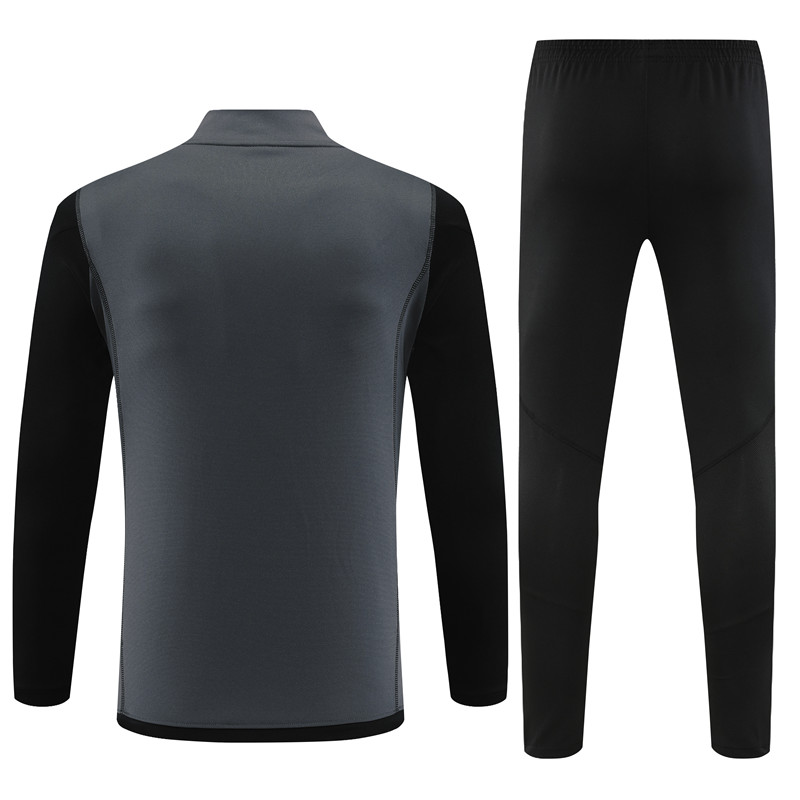 Real Madrid 23-24 Kids Long Sleeve Training Set Dark Grey