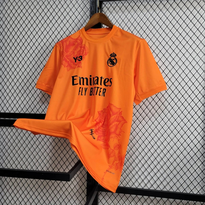 Real Madrid 23-24 Y-3 Orange Special Edition Jersey - Fans Version