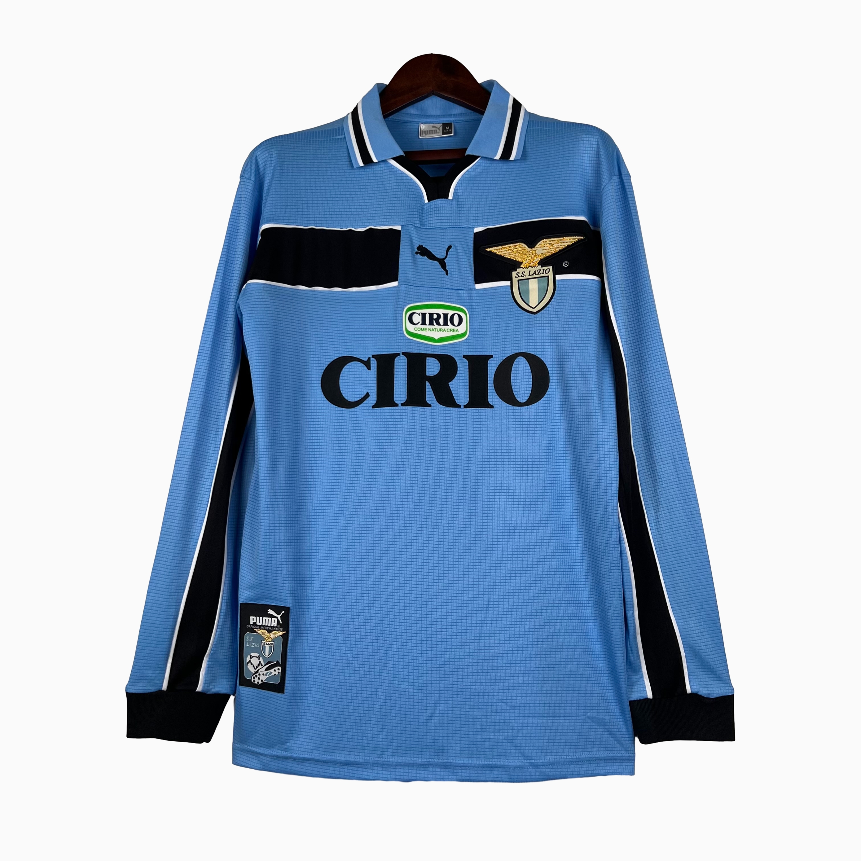 Retro Lazio 1998-00 Home Stadium Long Sleeve Jersey