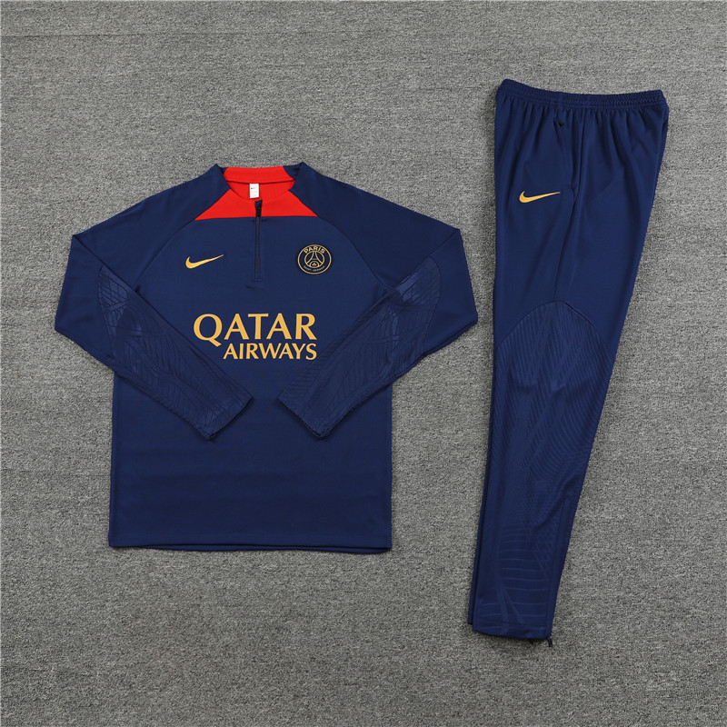 Paris Saint-Germain PSG 23-24 Long Sleeve Training Set -Royal Blue