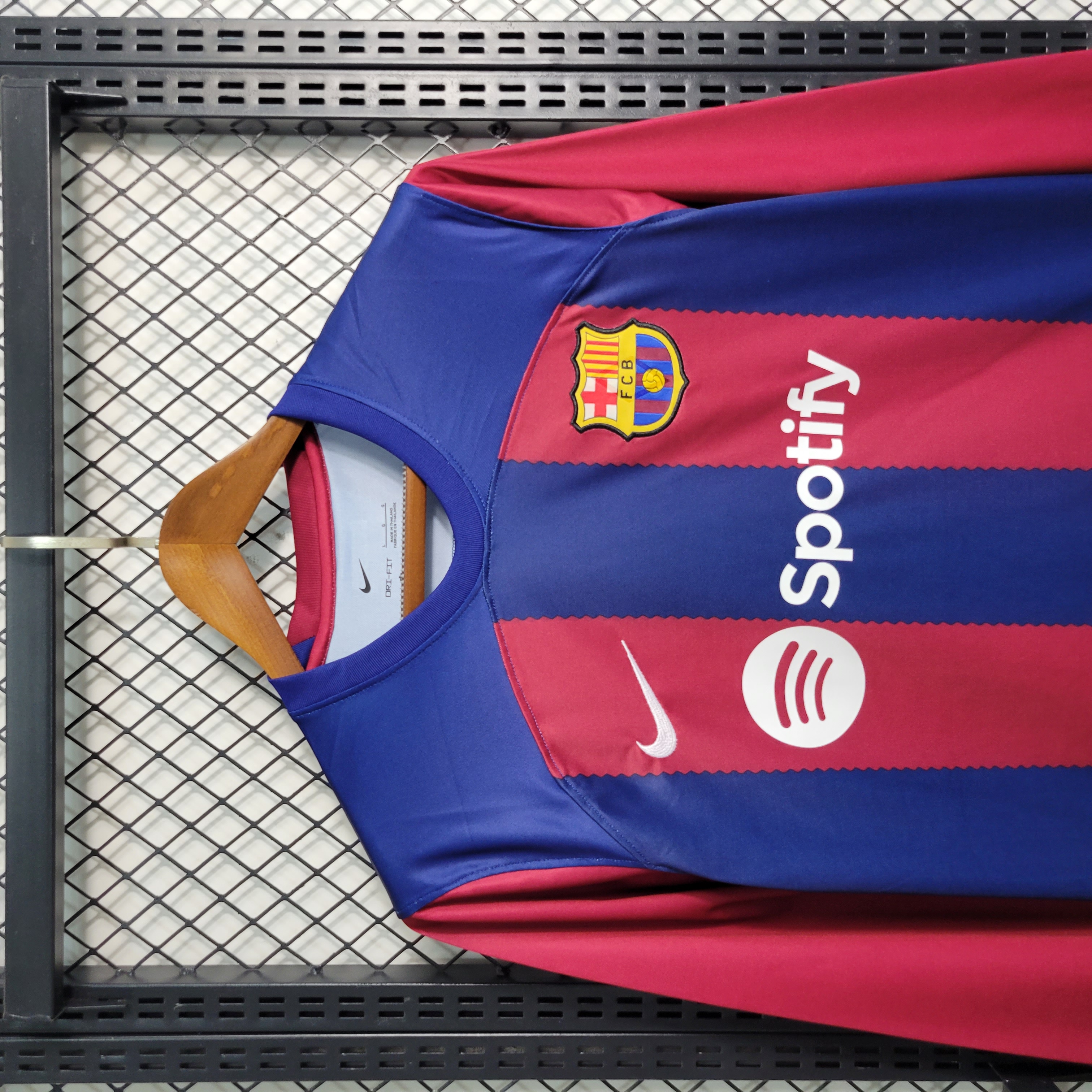 B.A.R.S.A 23-24 Home Long Sleeve Jersey - Fans Version