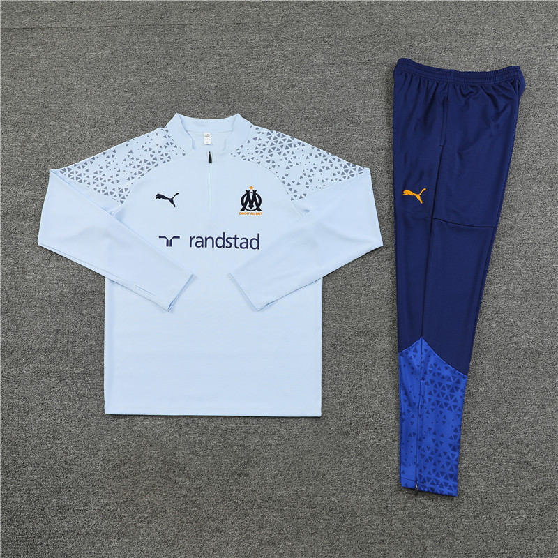 Marseille 23-24 Kids Long Sleeve Training Set Grey