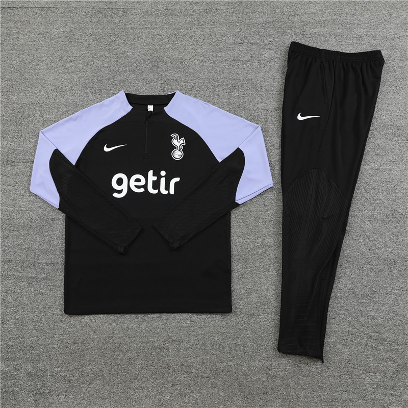 Tottenham Hotspur 23-24 Long Sleeve Training Set -Black