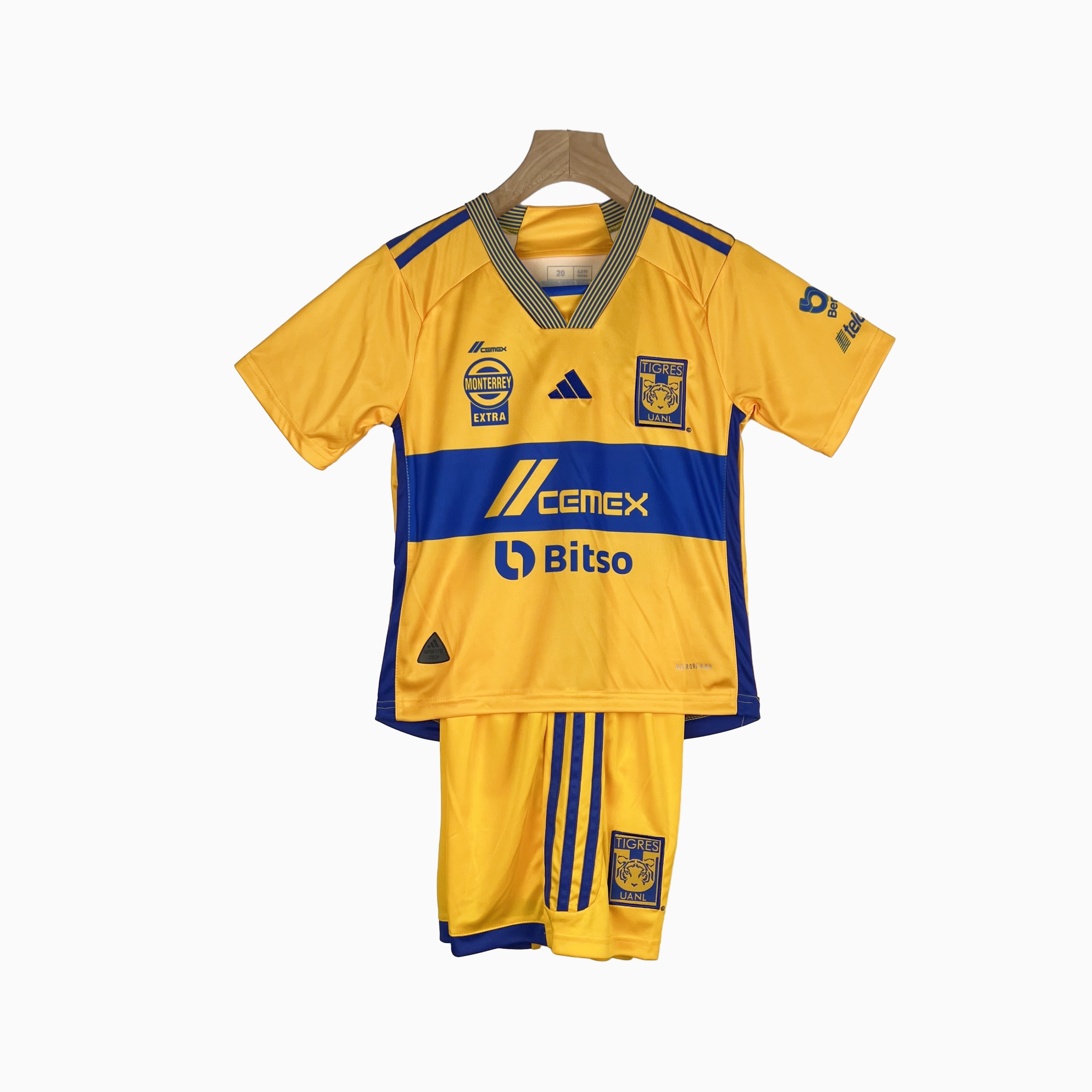 Tigres UANL 23-24 Home Stadium Kids Kit