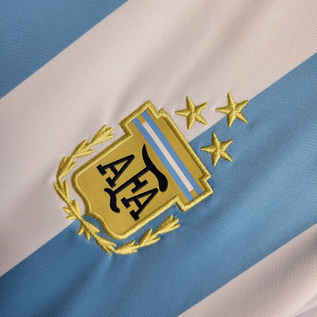 Argentina 3 Stars 22-23 Home Long Sleeve Jersey - Fans Version