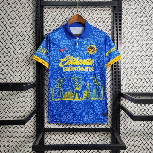América 23-24 Blue Special Editon Polo Shirt - Fans Version