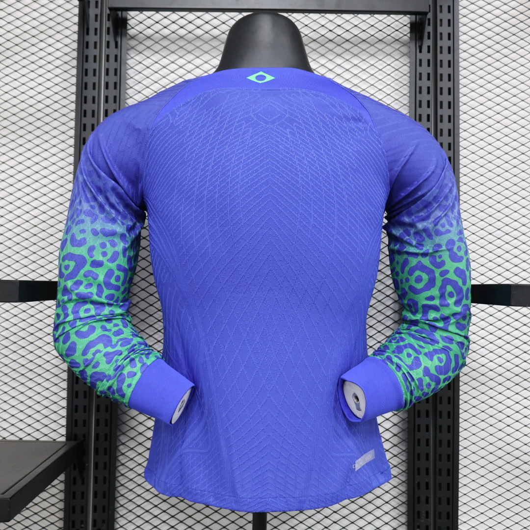 Brazil 22-23 Away Long Sleeve Jersey - Player Version