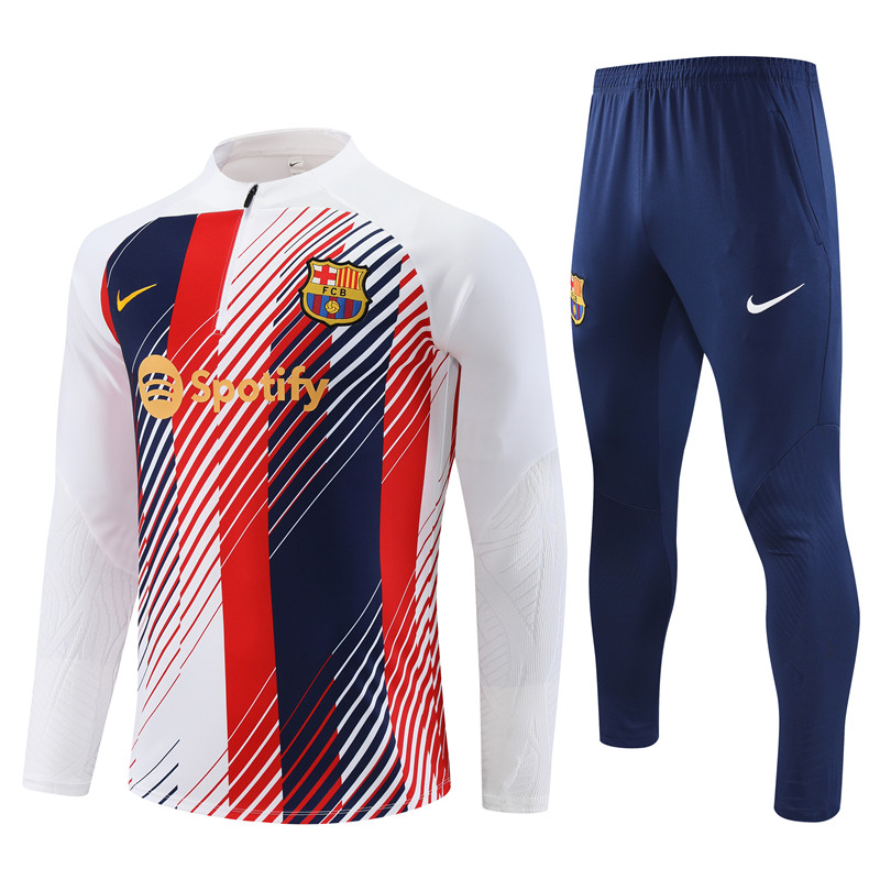B.A.R.S.A 23-24 Kids Long Sleeve Training Set White Camouflage