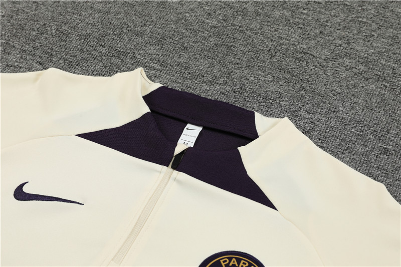 Paris Saint-Germain PSG 23-24 Long Sleeve Training Set -Creamy White