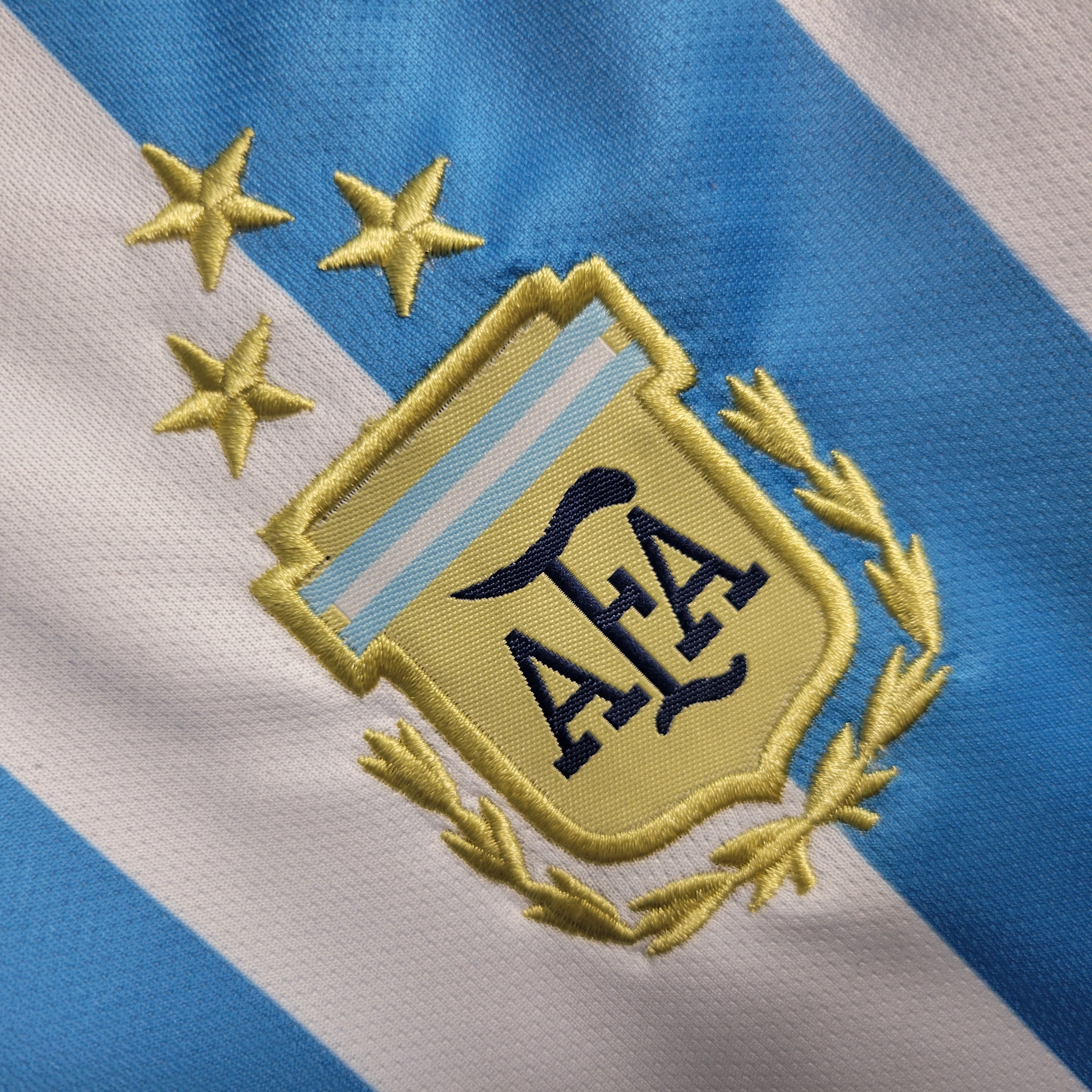 Argentina 3 Stars 22-23 Home Stadium Kids Kit ( with 2022 World Champions Patch )