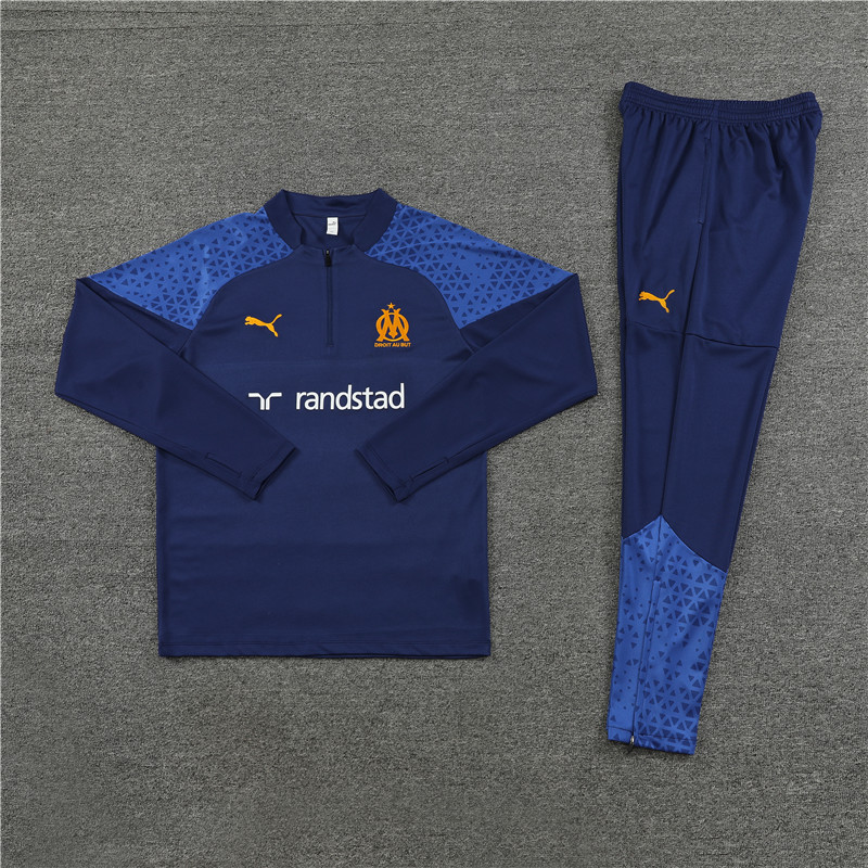 Marseille 23-24 Long Sleeve Training Set -Royal Rlue
