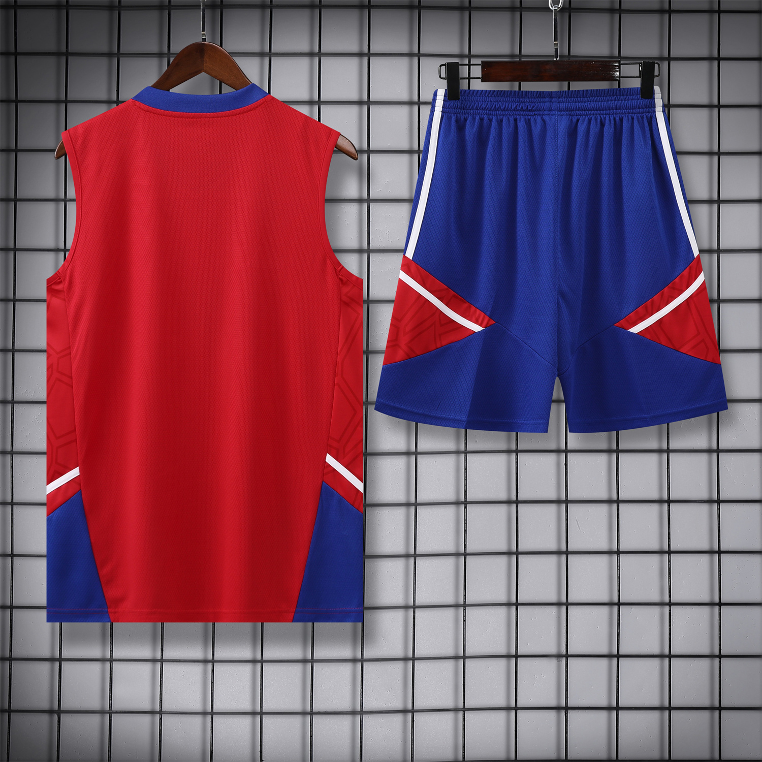 Bayern Munich 23-24 Red BlueTraining Vest Suit