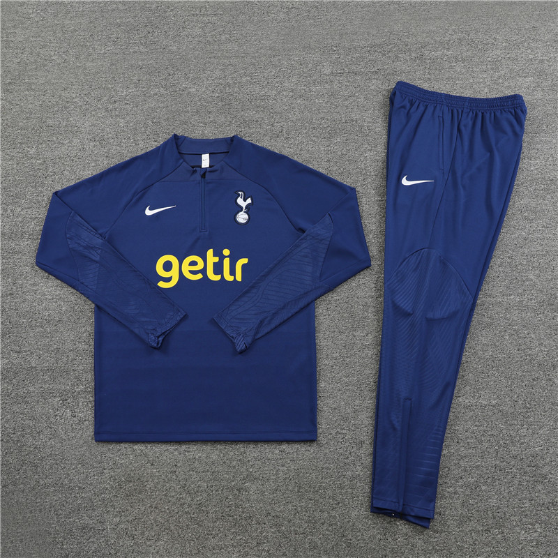 Tottenham Hotspur 23-24 Kids Long Sleeve Training Set Royal Blue