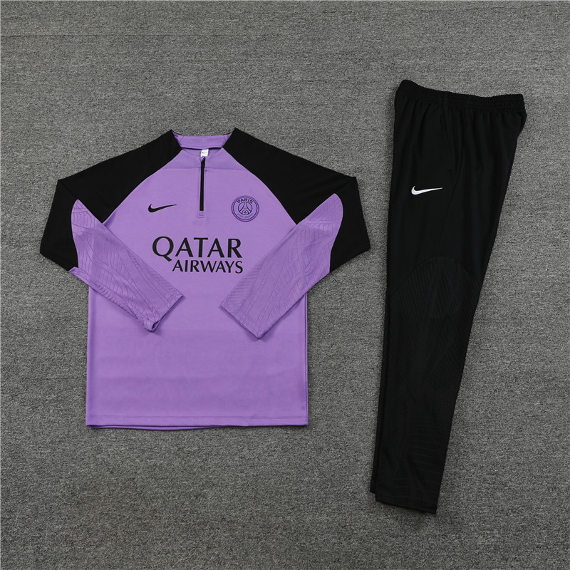 Paris Saint-Germain PSG 23-24 Long Sleeve Training Set -Purple