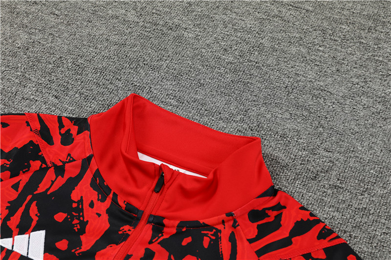 Manchester United 23-24 Long Sleeve Training Set -Red Camouflage
