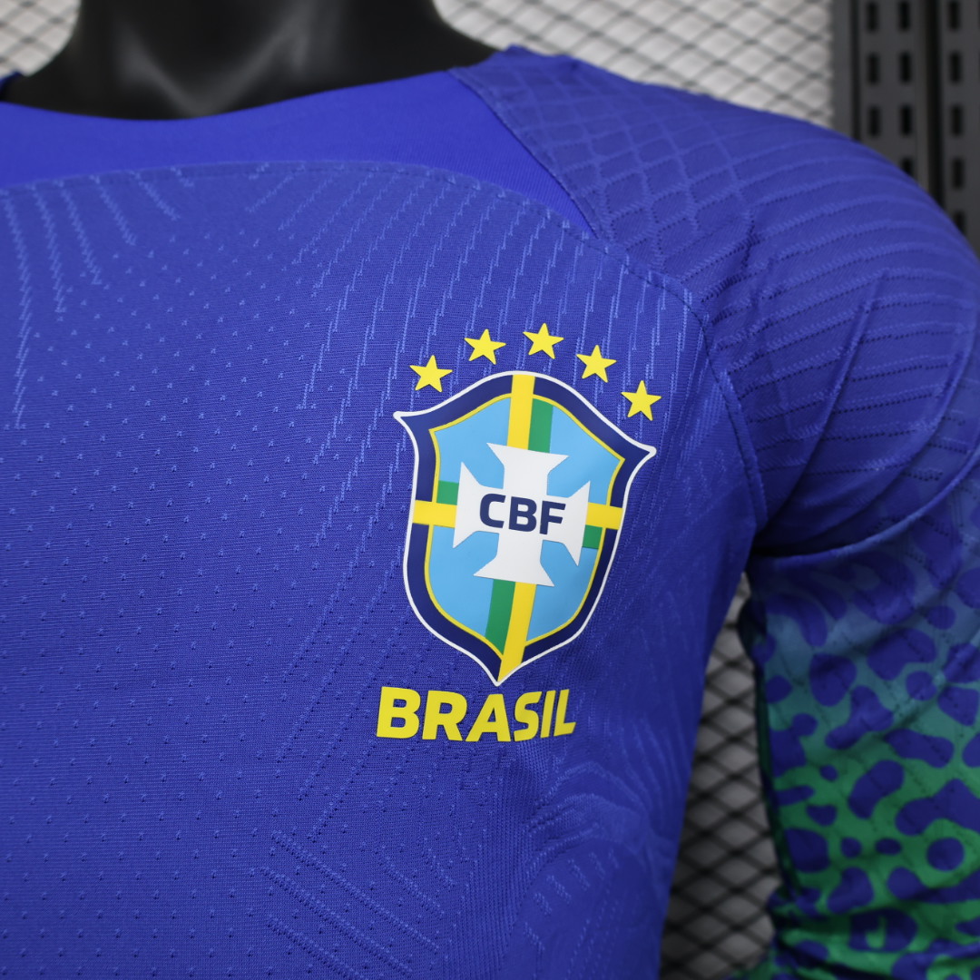 Brazil 22-23 Away Long Sleeve Jersey - Player Version