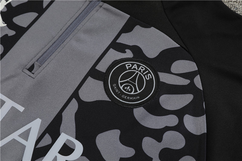 Paris Saint-Germain PSG 23-24 Long Sleeve Training Set -Gray Black