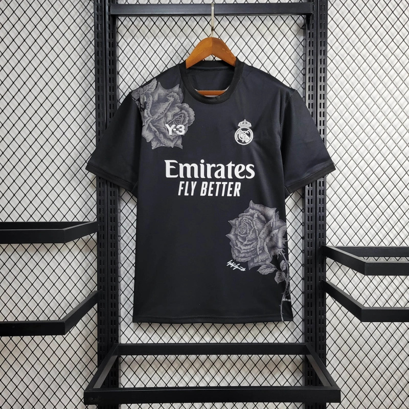 Real Madrid 23-24 Y-3 Black Special Edition Jersey - Fans Version