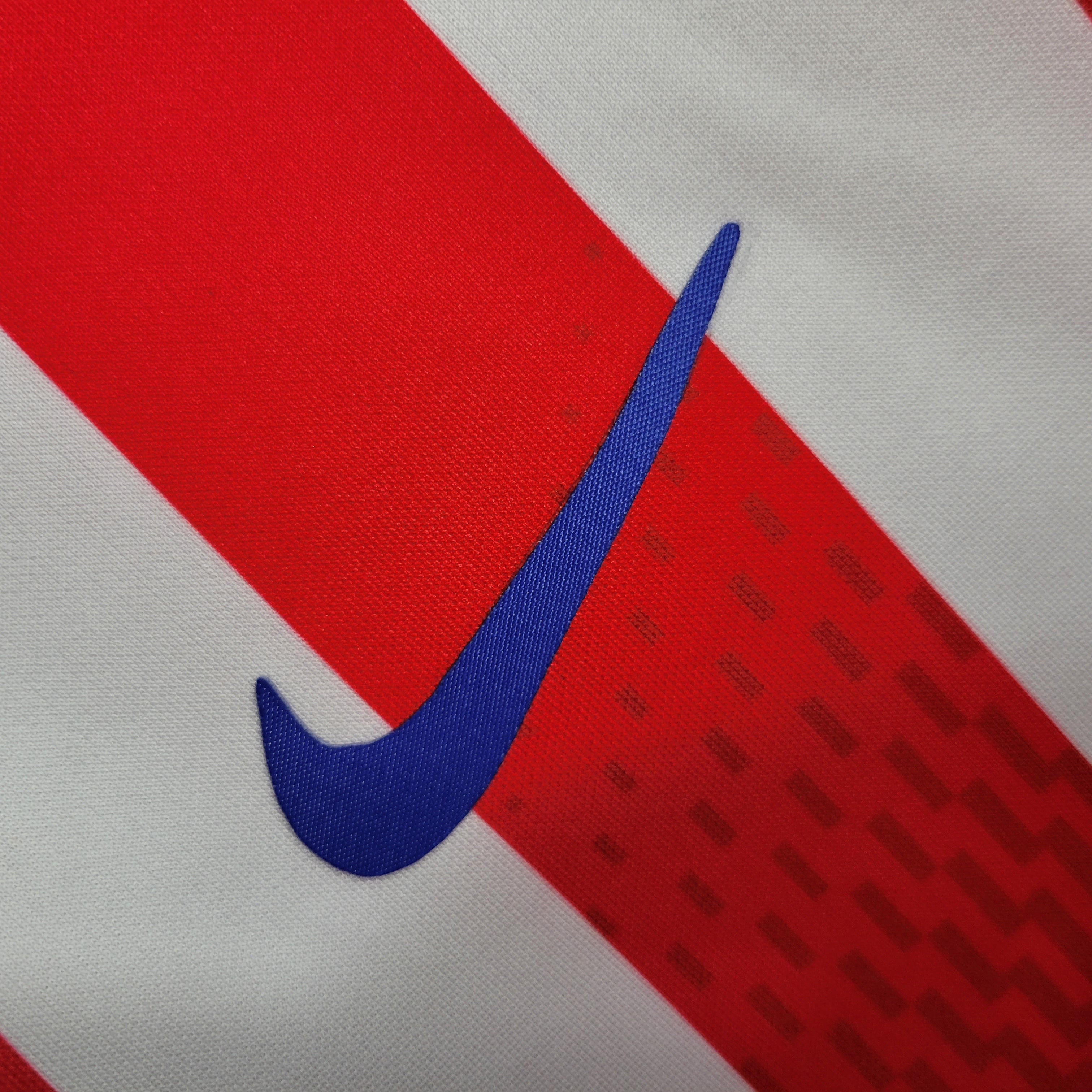 23/24 Atletico Madrid Home Long Sleeve Fans Jersey