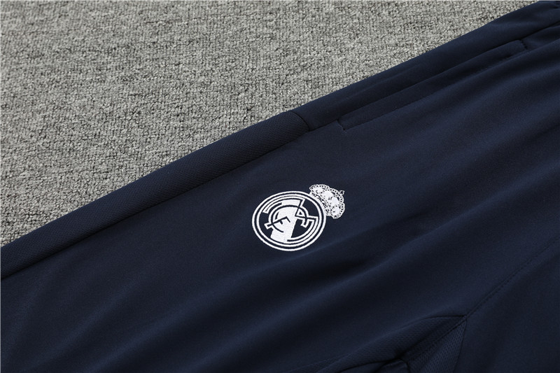 Real Madrid 23-24 Kids Long Sleeve Training Set Royal Blue