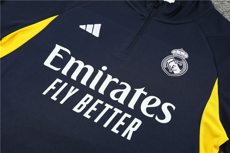 Real Madrid 23-24 Kids Long Sleeve Training Set Royal Blue