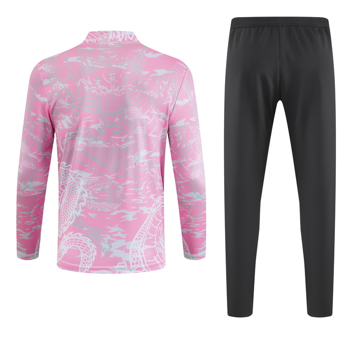 Real Madrid 23-24 Kids Long Sleeve Training Set Pink