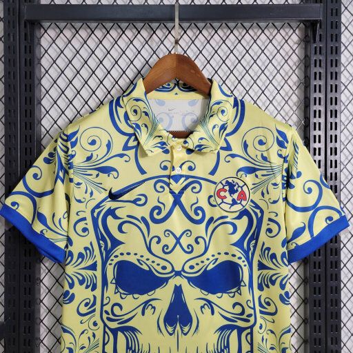 América 23-24 Yellow Special Editon Polo Shirt - Fans Version